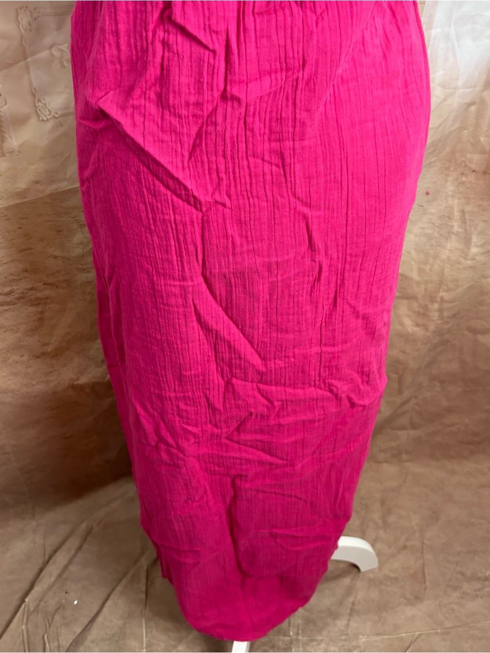 NEW Mara Hoffman Laila Vibrant Gauze Pink Halter Cutout - Picture 6 of 11